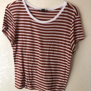 Striped Orange Tee